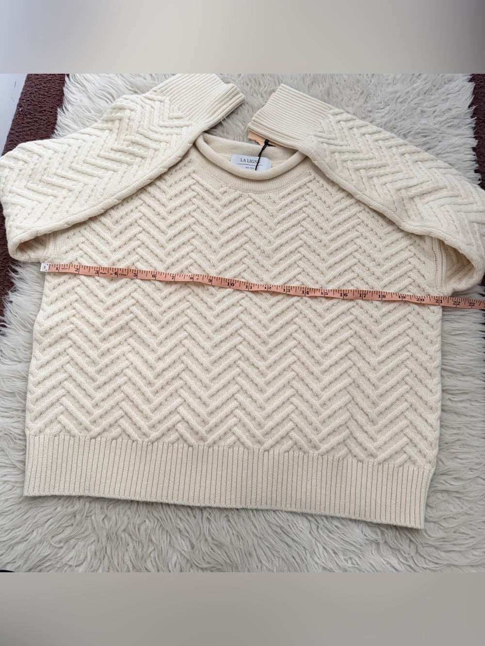 La Ligne Portman Sweater- Cream - Picture 7 of 7